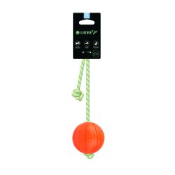 LIKER Lumi 7 — мячик для собак мелких и средних пород со шнуром, который светится в темноте