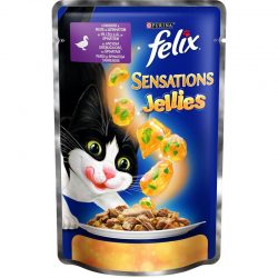Влажный корм консервы для кошек Felix Sensations (Феликс) Желе, 100г.