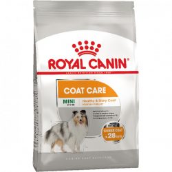 Сухой корм для собак Royal Canin Mini Coat Care весом до 10 кг с тусклой и жесткой шерстью