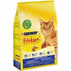 Сухой корм для стерилизованных кошек FRISKIES Neutered Cat с лососем и овощами