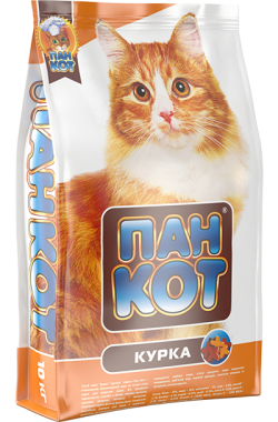 Сухой корм для кошек Пан кот Говядина 10 кг