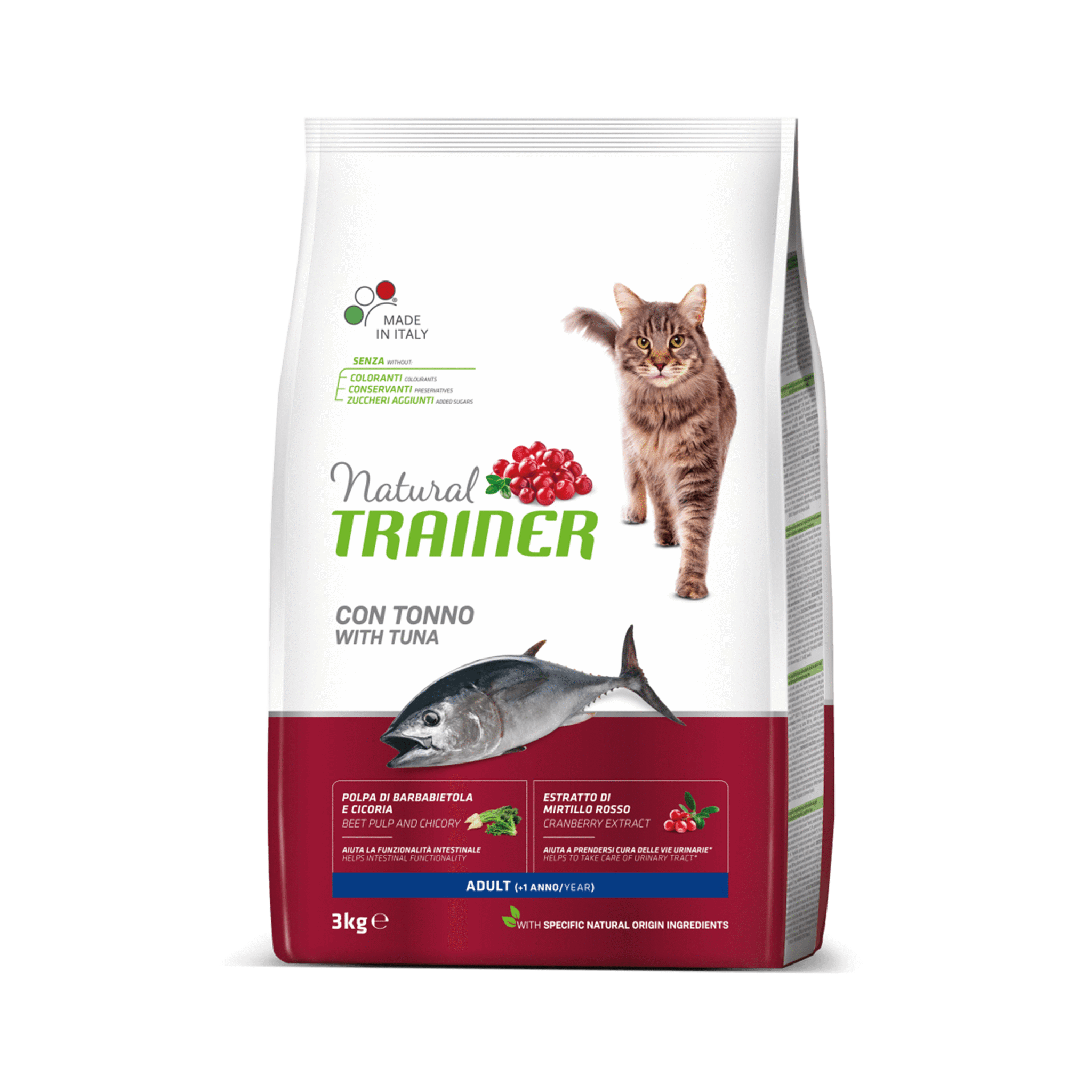 Сухой корм для кошек Trainer Natural Super Premium Adult with Tuna (НЕЙЧИРАЛ трейнер Супер Премиум Кэт Едалт с тунцом)