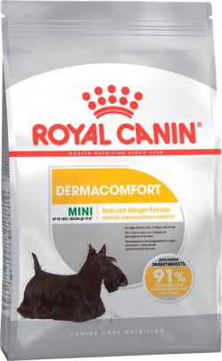 Сухой корм Royal Canin Mini Dermacomfort для собак с раздраженной и зудящей кожей