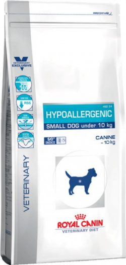 Сухой корм Royal Canin Hypoallergenic Small Dog для взрослых собак мелких размеров при пищевой аллергии или непереносимости