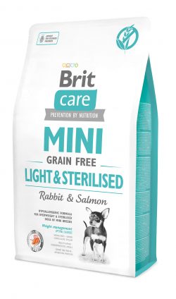 Brit Care GF Mini Light&Sterilised (д/собак малых пород) контроль веса