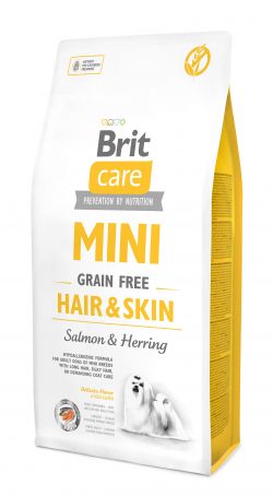Brit Care GF Mini Hair&Skin (д/собак малых пород) здоровая кожа и шерсть (Брит Кэа Мини)