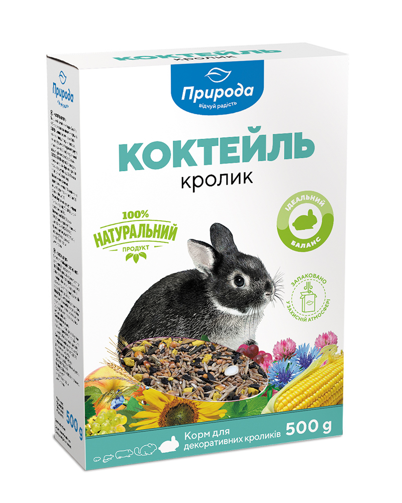 Корм Коктейль для гриз. "Кролик" 0,5 кг Картон