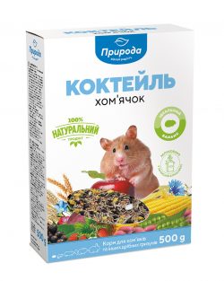 Корм  Коктейль для грызуна “Хомячок” 0,5кг Картон