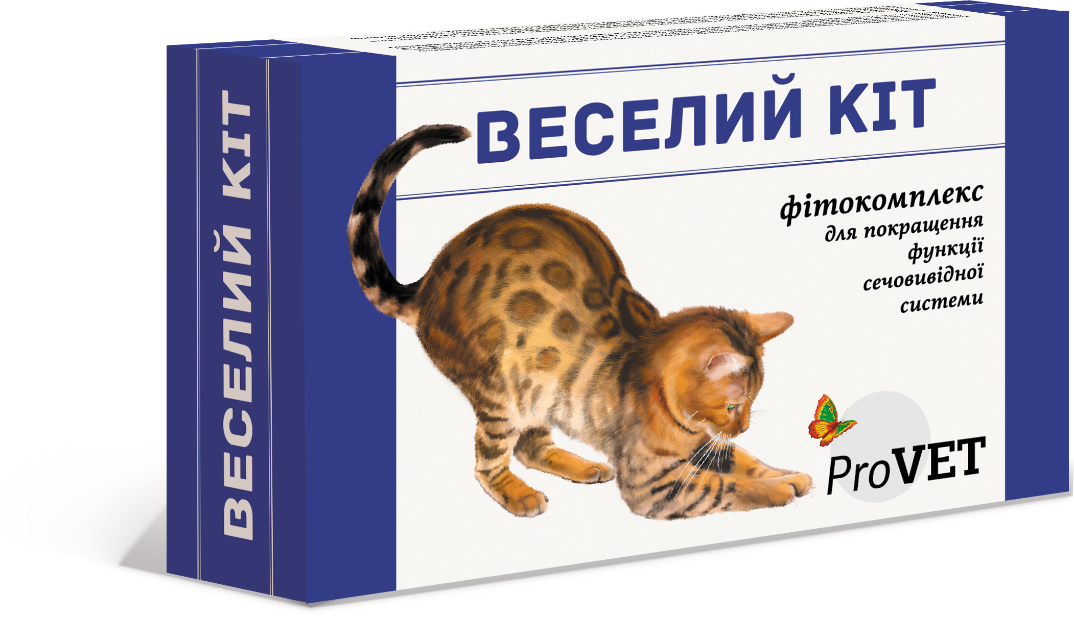 Фітокомплекс ProVET "Веселий кіт" для котів, для покращення функції сечовивідної системи, 20 мл