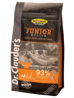 Сухой корм Dr.Clauder’s Best Choice Junior Medium для щенков малых и средних пород собак