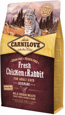 Carnilove Fresh Chicken & Rabbit for Adult cats курица,кролик д/котов (КарниЛав Эдалт)