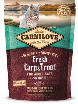 Carnilove Fresh Carp & Trout Sterilised for Adult cats карп,форель д/стерилиз. котов
