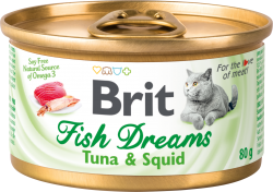Brit Fish Dreams k 80g тунец и кальмар
