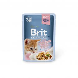 Brit Premium Cat pouch 85 g филе курицы в соусе д/котят