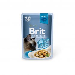 Brit Premium Cat pouch 85 g филе курицы в соусе