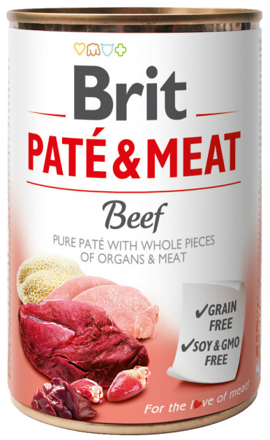 Brit Paté & Meat Dog k 400 g с говядиной