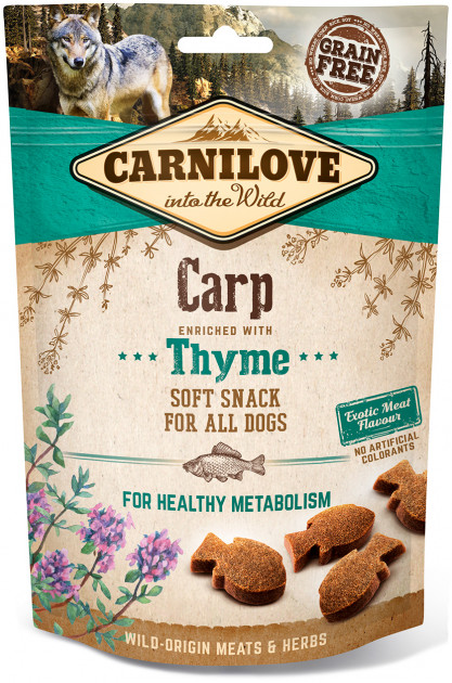 Ласощі для собак Carnilove Carp with Thyme 200 г (риба)