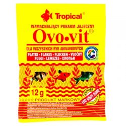 Сухий корм Tropical Ovo-Vit для всіх акваріумних риб, 12 г (пластівці)