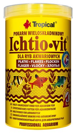 Сухий корм Tropical Ichtio-Vit для всіх акваріумних риб, 120 г (пластівці)