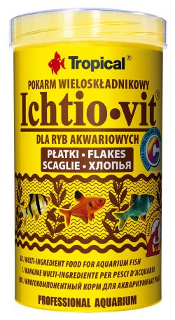 Сухий корм Tropical Ichtio-Vit для всіх акваріумних риб, 100 г (пластівці)