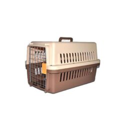 Пластикова переноска для собак (кеннел) з залізними дверима, що відповідає стандартам IATA ,для авіа перельотів до 40 кг