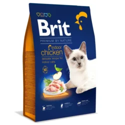 Корм сухий Brit Premium Cat by Nature Indoor для дорослих домашніх з куркою