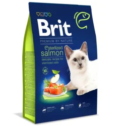 Корм сухий Brit Premium by Nature Cat Sterilized Salmon для стерилізованих котів з лососем