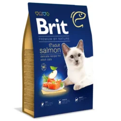 Корм сухий Brit Premium Cat by Nature Adult Salmon для дорослих котів з лососем