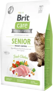 Корм сухий Brit Care Cat Grain Free Senior Weight Control для котів похилого віку з надмірною вагою з куркою