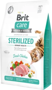 Корм сухий Brit Care Cat Grain Free Sterilized Urinary Health для стерилізованих котів з куркою