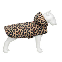 Дощовик-накидка з капюшоном для собак WAUDOG Clothes, малюнок “Леопард”,L, А 48-52 см, B 60-70 см, С 42-52 см