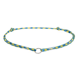 Шнурок для адресника з паракорду WAUDOG Smart ID, світловідбиваючий, “Colors of freedom”, розмір S, діаметр 4 мм, довжина 25-45 см