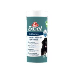 Вітаміни 8in1 Excel «Brewers Yeast Large Breed» 80 таблеток (для шкіри та шерсті) пивні дріжджі для собак великих порід