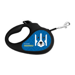 Повідець-рулетка для собак WAUDOG R-leash, малюнок “Патрон”, M, до 25 кг, 5 м, світловідбиваюча стрічка