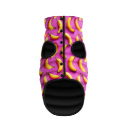 Курточка для собак WAUDOG Clothes малюнок “Банани на рожевому”, M47, В 69-73 см, С 41-45 см