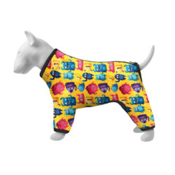 Вітровка для собак WAUDOG Clothes, малюнок “Мохнаті монстри”, S30, В 57-59 см, С 44-46 см