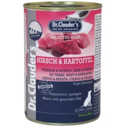 Вологий корм для собак Dr.Clauder’s Selected Meat Venison & Potato оленина та картопля 400 г