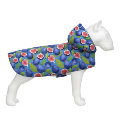 Дощовик-накидка з капюшоном для собак WAUDOG Clothes, малюнок “Інжир”, А 23-26 см, B 30-36 см, С 15-20 см