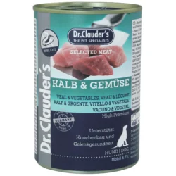 Вологий корм для собак Dr.Clauder’s Selected Meat Veal & Vegetables телятина та овочі 400 г