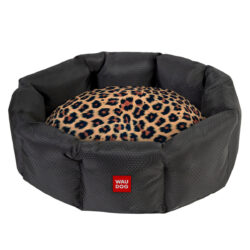 Лежанка для собак WAUDOG Relax, малюнок “Леопард”, S, Ш 34 см, Д 45 см, В 17 см