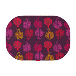 Лежанка для собак WAUDOG Relax, малюнок “Гранат”, зі змінним чохлом , S, Ш 55 см, Дл 40см