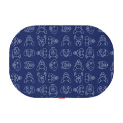 Лежанка для собак WAUDOG Relax, малюнок “Собаки”, зі змінним чохлом , L, Ш 100 см, Дл 70 см