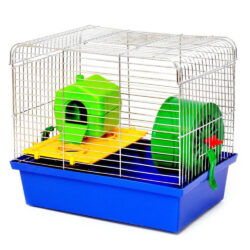 ХОМ’ЯК 1 ЛЮКС  (330х230х290), цинк,, цільна, поличка-1, тунель-1, барабан-1, будинок-1