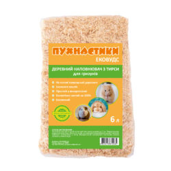 Тирса д/гриз.древ.”Пухнастики”, 500гр (6л)