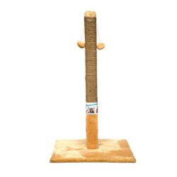 Драпак- “Пухнастики” великий стовпчик (джут)  бежевий  77/45 см.