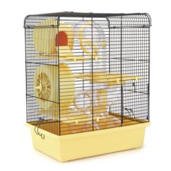 ХОМ’ЯК 3 ЛЮКС  (335 х 230 х 430), фарба, цільна, поличка-3, тунель-11, барабан-1, будинок-1