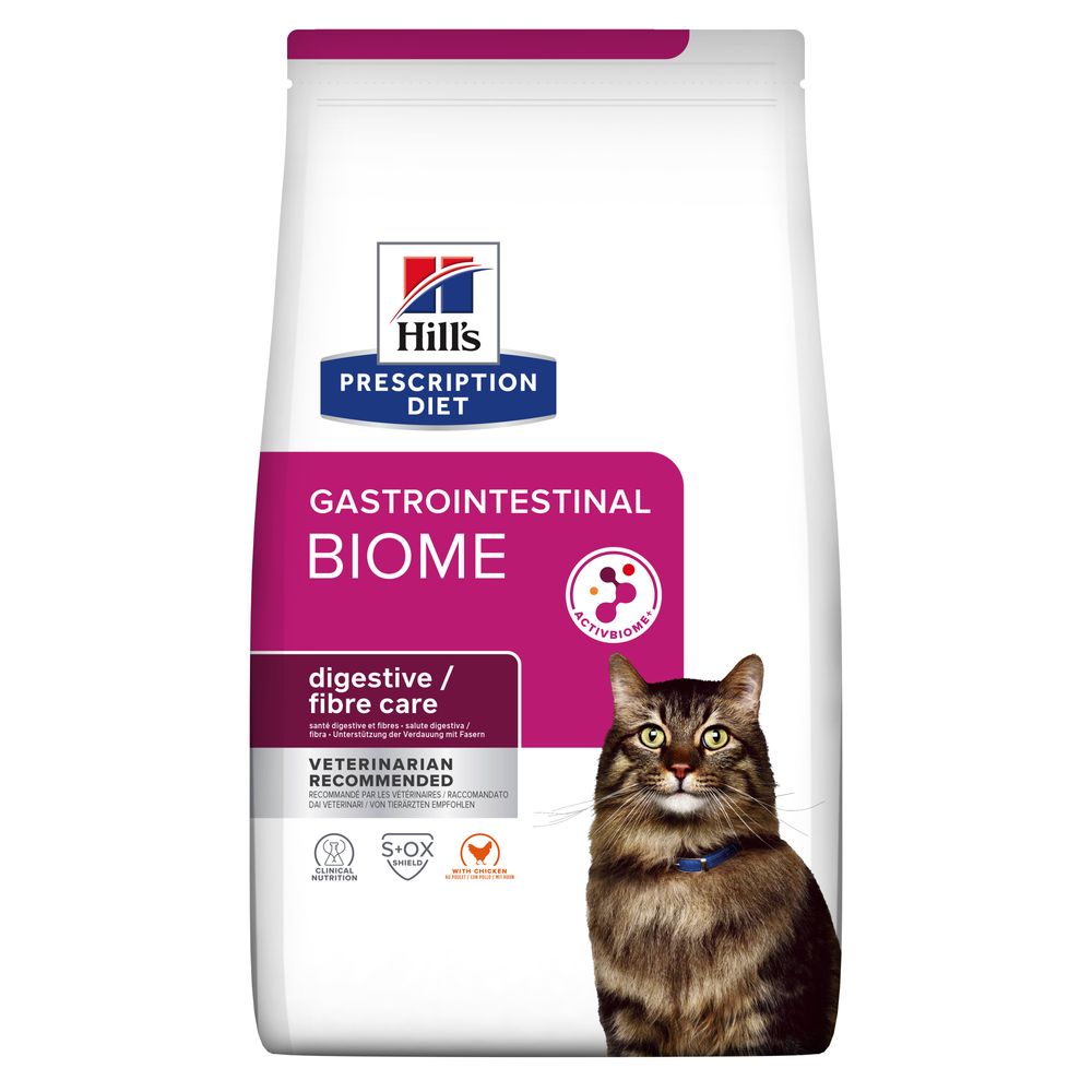 Hill’s PRESCRIPTION DIET Gastrointestinal Biome Сухий корм для котів при захворюваннях шлунково-кишкового тракту, з куркою