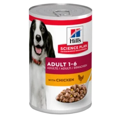 Hill’s SCIENCE PLAN Adult Вологий корм для дорослих собак, з куркою, консерва, 370 г