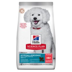 Hill’s SCIENCE PLAN Adult Hypoallergenic Small&Mini Сухий беззерновий корм для дорослих собак малих і мініатюрних порід із чутливістю до певних компонентів їжі, з лососем