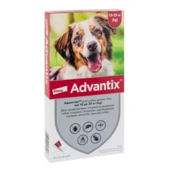 Краплі на холку для собак Elanco Bayer Advantix від 10 до 25 кг (ціна за 1 піпетку)